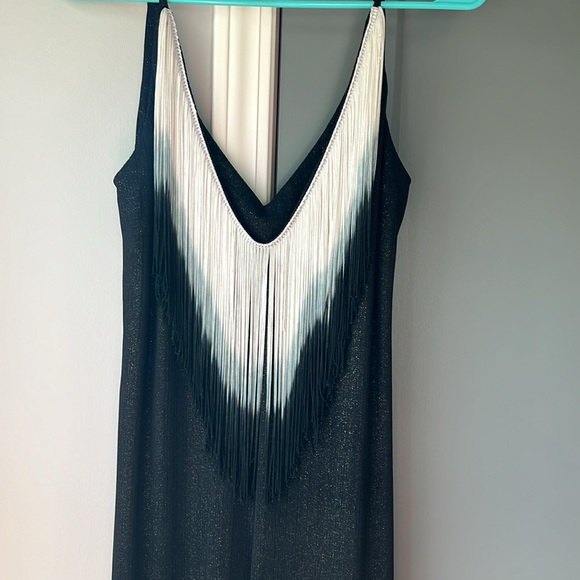 Warrior Within Designs shimmer black fringe flared onesie - Picture 3 of 5